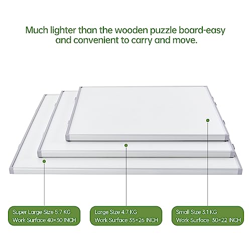 Non-Wood Jigsaw Puzzle Board with Drawers, Portable Puzzle Table for Adults, Puzzle Tray, Large Size: 35Ã26 Inch Work Surface, 4 Drawers, Lightweight Design from IndustryClassics