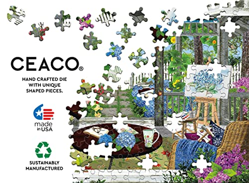 Ceaco - Tracy Flickinger - Summer Gazebo - Oversized 300 Piece Jigsaw Puzzle by CEACO