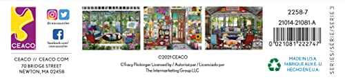 Ceaco - Tracy Flickinger - Summer Gazebo - Oversized 300 Piece Jigsaw Puzzle by CEACO