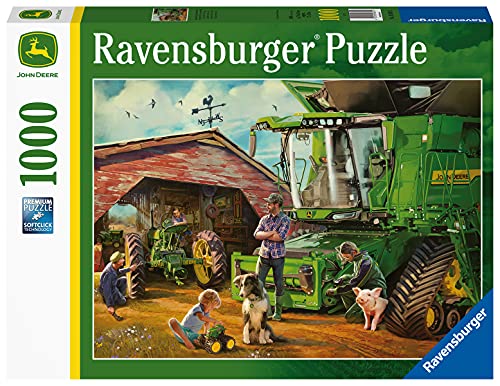 Ravensburger 16839 John Deere Then & Now 1000 PC Puzzles for Adults â Every Piece is Unique, Softclick Technology Means Pieces Fit Together by Ravensburger