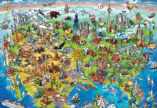 Buffalo Games - North America Wonders - 2000 Piece Jigsaw Puzzle, Blue from Buffalo Games