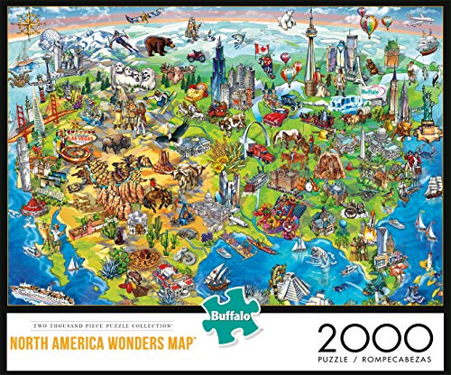 Buffalo Games - North America Wonders - 2000 Piece Jigsaw Puzzle, Blue from Buffalo Games