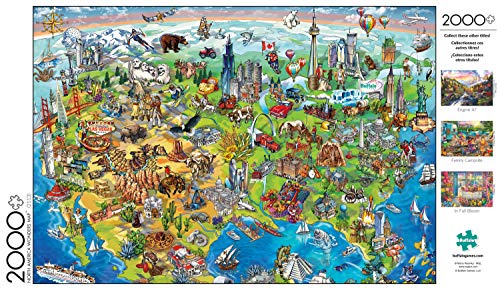 Buffalo Games - North America Wonders - 2000 Piece Jigsaw Puzzle, Blue from Buffalo Games