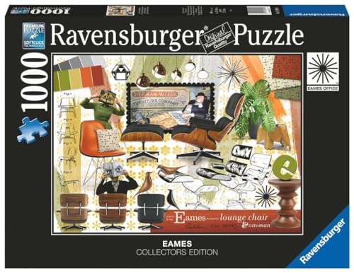 RavensburgerÂ 16899 Eames Design Classics 1000 Piece Piece Jigsaw Puzzle for Adults â Every Piece is Unique, Softclick Technology Means Pieces Fit Together Perfectly from Ravensburger
