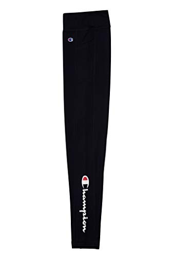 Champion Girls Heritage Stretch Active Leggings with Media Pocket (Medium, Black) from 