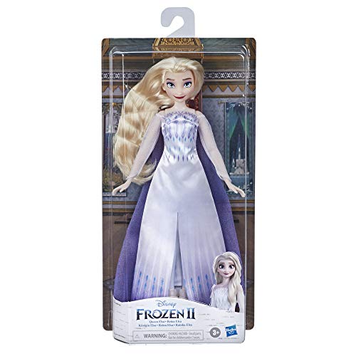 Disney Frozen 2 Snow Queen Elsa Fashion Doll, Dress, Shoes, and Long Blonde Hair, Toy for Kids 3 Years Old and Up by Hasbro
