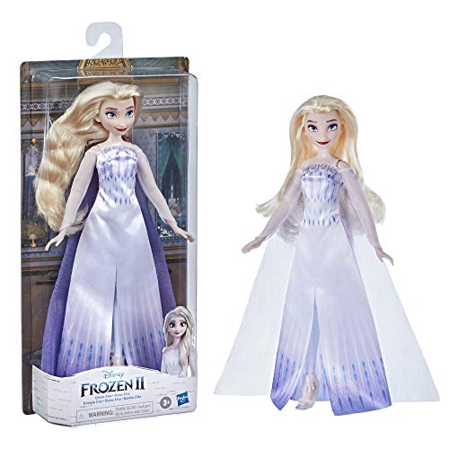 Disney Frozen 2 Snow Queen Elsa Fashion Doll, Dress, Shoes, and Long Blonde Hair, Toy for Kids 3 Years Old and Up by Hasbro