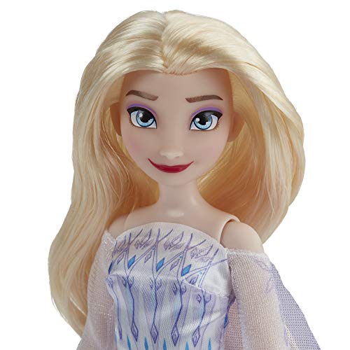 Disney Frozen 2 Snow Queen Elsa Fashion Doll, Dress, Shoes, and Long Blonde Hair, Toy for Kids 3 Years Old and Up by Hasbro