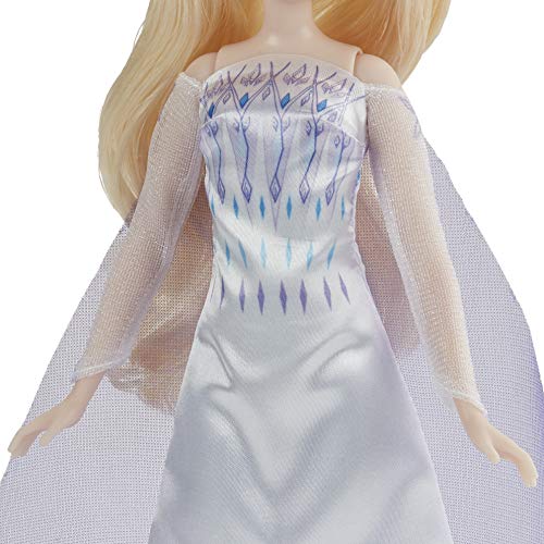 Disney Frozen 2 Snow Queen Elsa Fashion Doll, Dress, Shoes, and Long Blonde Hair, Toy for Kids 3 Years Old and Up by Hasbro