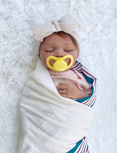 DCOLCO Reborn Baby Dolls Sleeping Girl - 19 Inches Cloth Body Realistic Newborn Baby Doll That Look Real for Kids Age 3+ from DCOLCO
