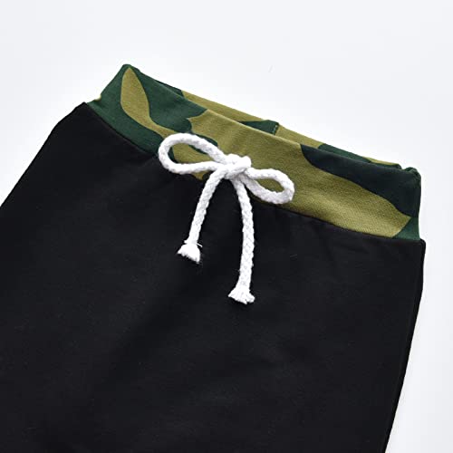 Toddler Infant Baby Boy Clothes Aint No Mama Like The One I Got Printed Hoodie Tops Sweatsuit Splicing Pants Outfit Set (0-6 Months) from 