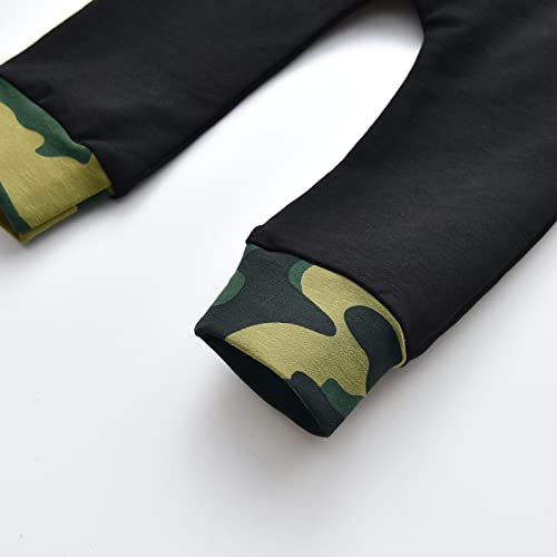 Toddler Infant Baby Boy Clothes Aint No Mama Like The One I Got Printed Hoodie Tops Sweatsuit Splicing Pants Outfit Set (0-6 Months) from 