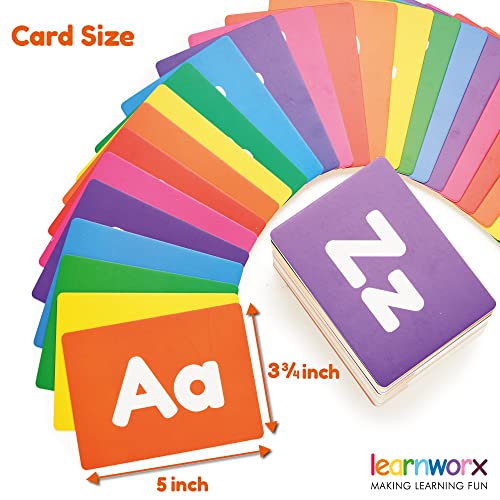 My First Flash Cards for Toddlers - 101 Cards - 202 Sides - Learn Shapes, Numbers, Colors, Body Parts, Counting, Letters & More - Fun Learning and Educational Flashcards from learnworx