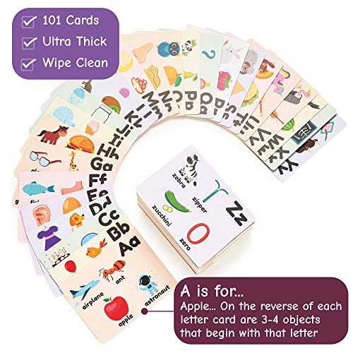 My First Flash Cards for Toddlers - 101 Cards - 202 Sides - Learn Shapes, Numbers, Colors, Body Parts, Counting, Letters & More - Fun Learning and Educational Flashcards from learnworx