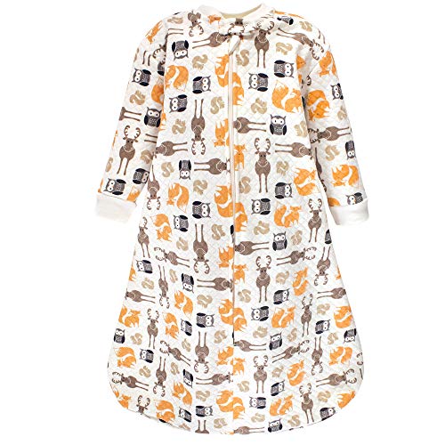 Hudson Baby Unisex Baby Premium Quilted Long Sleeve Sleeping Bag and Wearable Blanket, Boy Forest, 6-12 Months from BabyVision Inc.
