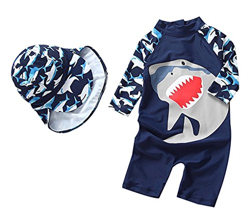 Yober Baby Boy Rash Guard Sun Protective Infant Toddler Swimwear Navy, 9-18 Months from 