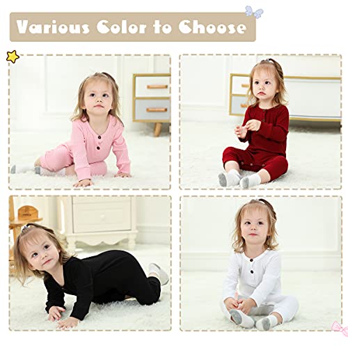 Newborn Baby Boy Girl One Piece Romper Jumpsuit Solid Ribbed Baby Boy Clothes Onesies Outfits by Nroboo