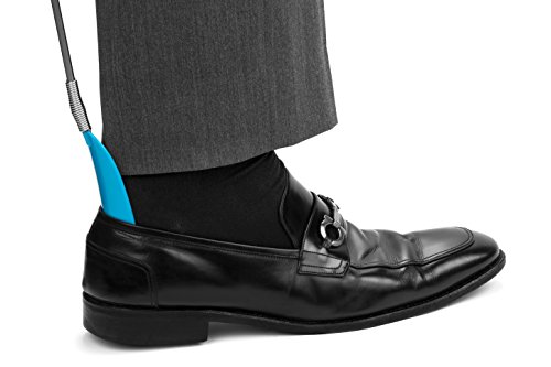 Extendable 30.5 Inch Shoe Horn and Retractable 20.5 Inch Back Scratcher, Mobility and Daily Living Aids Combo Pack, Shoehorns by Dependable Industries inc