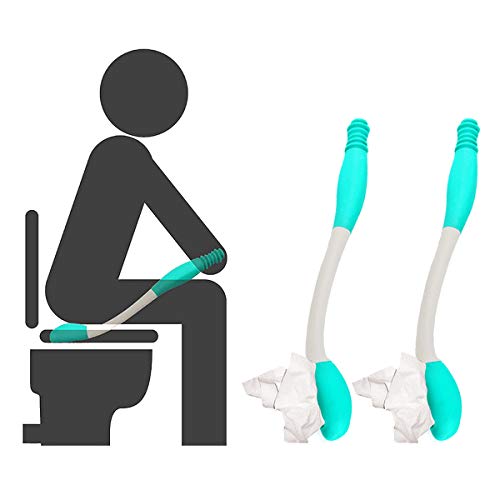 Kangwell 2-Pack Toilet Aids Wiping | Toilet aids for Wiping, Long Reach Tissue Aids, Tissue-Stick Toilet Helper, Elderly, Pregnancy, Handlicap, Disabled, Help to Handle The Living Problem. from Mei Shang