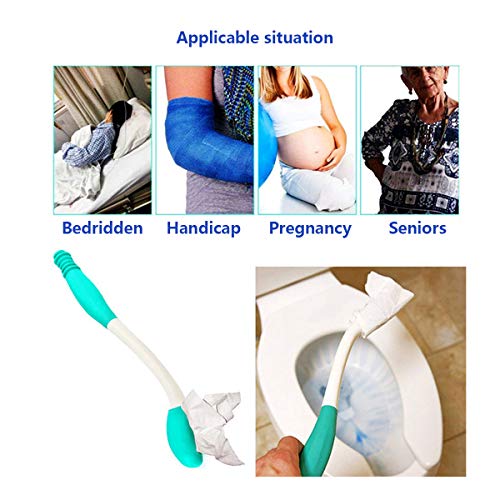 Kangwell 2-Pack Toilet Aids Wiping | Toilet aids for Wiping, Long Reach Tissue Aids, Tissue-Stick Toilet Helper, Elderly, Pregnancy, Handlicap, Disabled, Help to Handle The Living Problem. from Mei Shang