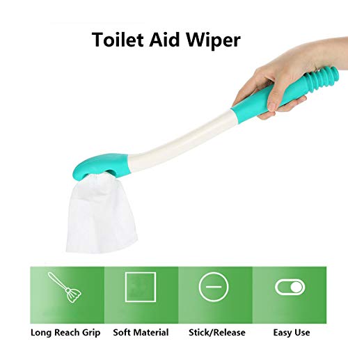 Kangwell 2-Pack Toilet Aids Wiping | Toilet aids for Wiping, Long Reach Tissue Aids, Tissue-Stick Toilet Helper, Elderly, Pregnancy, Handlicap, Disabled, Help to Handle The Living Problem. from Mei Shang