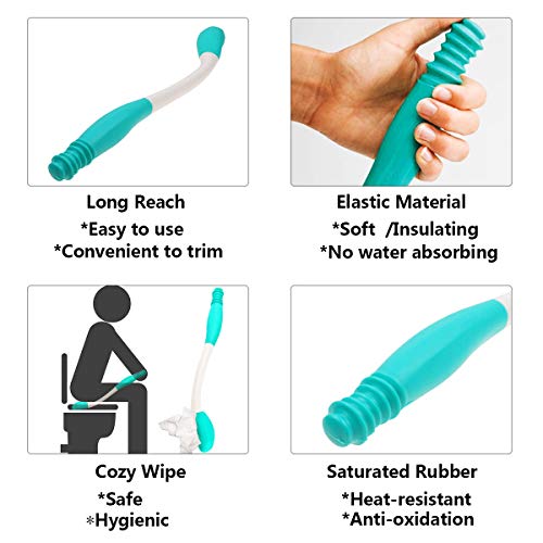 Kangwell 2-Pack Toilet Aids Wiping | Toilet aids for Wiping, Long Reach Tissue Aids, Tissue-Stick Toilet Helper, Elderly, Pregnancy, Handlicap, Disabled, Help to Handle The Living Problem. from Mei Shang