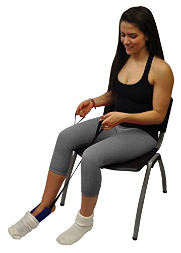 Blue Jay âGet Your Sock Onâ Flexible Sock Aid - 25 in. Looped Handles, Flexible Plastic Inner Core. Daily Living Sock Aids from Complete Medical Manufacturing Group