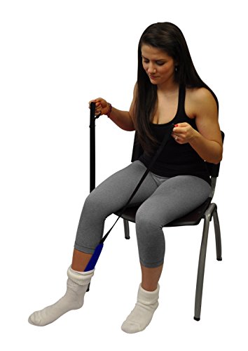 Blue Jay âGet Your Sock Onâ Flexible Sock Aid - 25 in. Looped Handles, Flexible Plastic Inner Core. Daily Living Sock Aids from Complete Medical Manufacturing Group