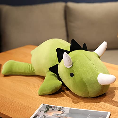 Dinosaur Weighted Stuffed Animals for Anxiety and Stress Relief, Filling with Beans and PP Cotton 1.3 LB - 14 Inch Dinosaur Plush with Adorable (Green, Medium) from Securitoday