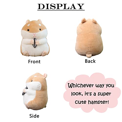 9" Hamster Plush Stuffed Animals, Kawaii Hamster Toy for Kids Boys Girls, Brown from zhidiloveyou