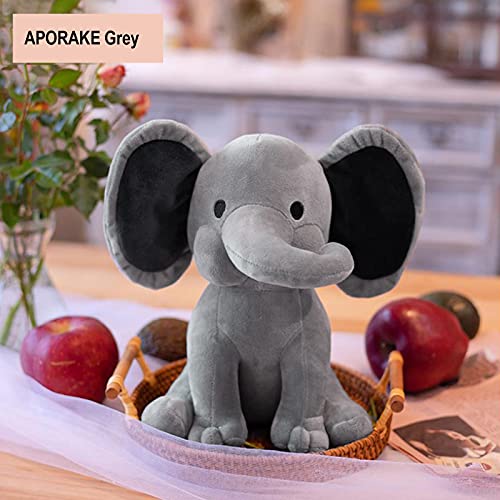 Stuffed Animal Toys,Soft Plushies for Girls Cute Plush Toys Gifts for Kids Girls Boys Babies Toddlers (Grey 1, 9.8 Inch) from APORAKE