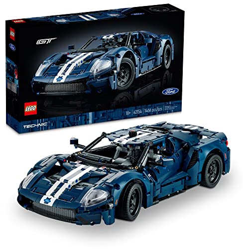 LEGO Technic 2022 Ford GT 42154 Car Model Kit for Adults to Build, 1:12 Scale Supercar with Authentic Features, Advanced Collectible Set from LEGO