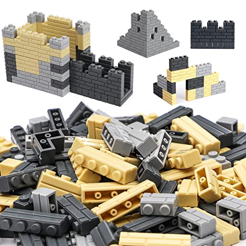 Etarnfly Masonry Profile Bricks, 150PCS Wall Blocks Parts and Pieces - 100% Compatible with Major Brands Bricks Bulks, Building Toy Accessories for Kids Adults from Etarnfly