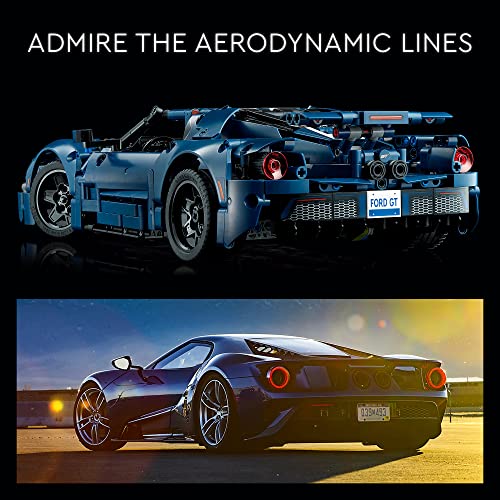 LEGO Technic 2022 Ford GT 42154 Car Model Kit for Adults to Build, 1:12 Scale Supercar with Authentic Features, Advanced Collectible Set from LEGO