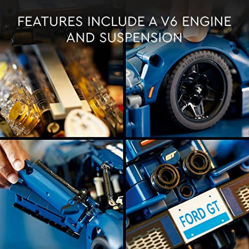 LEGO Technic 2022 Ford GT 42154 Car Model Kit for Adults to Build, 1:12 Scale Supercar with Authentic Features, Advanced Collectible Set from LEGO