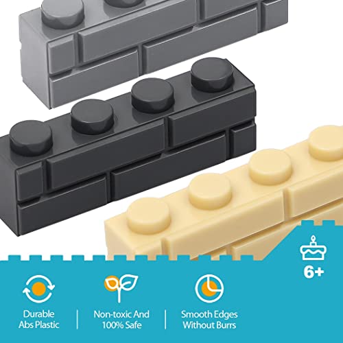Etarnfly Masonry Profile Bricks, 150PCS Wall Blocks Parts and Pieces - 100% Compatible with Major Brands Bricks Bulks, Building Toy Accessories for Kids Adults from Etarnfly