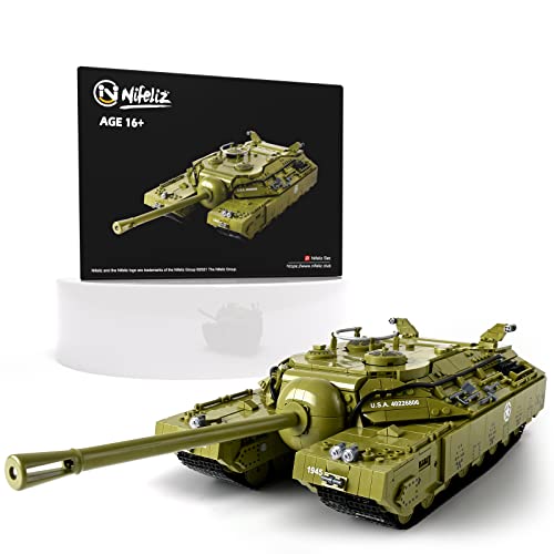 Nifeliz T28 Super Heavy Tank Model Toy for Adults, Collectible Military Building Display Set, A WW2 Army Tank Display Piece (2,986 Pieces) by Nifeliz