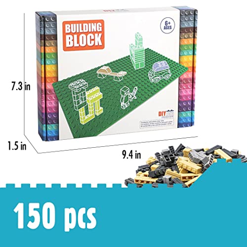 Etarnfly Masonry Profile Bricks, 150PCS Wall Blocks Parts and Pieces - 100% Compatible with Major Brands Bricks Bulks, Building Toy Accessories for Kids Adults from Etarnfly