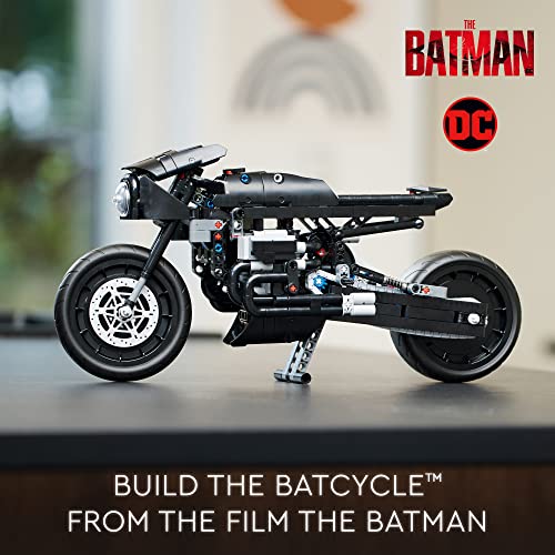 LEGO Technic The Batman â BATCYCLE Set 42155, Collectible Toy Motorcycle, Scale Model Building Kit of The Iconic Super Hero Bike from 2022 Movie by LEGO