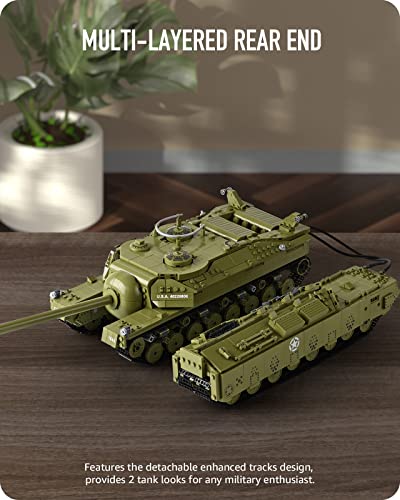 Nifeliz T28 Super Heavy Tank Model Toy for Adults, Collectible Military Building Display Set, A WW2 Army Tank Display Piece (2,986 Pieces) by Nifeliz