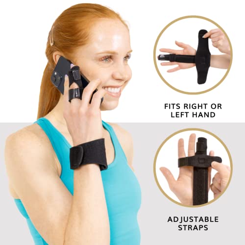 BraceAbility Finger Splint - Adjustable Support Guard for Jammed or Broken Knuckle Treatment, Medical-Grade Aluminum Immobilizer to Straighten Trigger Finger, Arthritis Pain Relief Brace (Universal) from BraceAbility