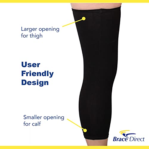 Knee Brace Undersleeve PDAC L2397 - Sleeve for Under Knee Brace- For Men and Women - Comfortable, Breathable, Closed Patella - Protects Skin from Abrasions and Irritation by Brace Align by Brace Align
