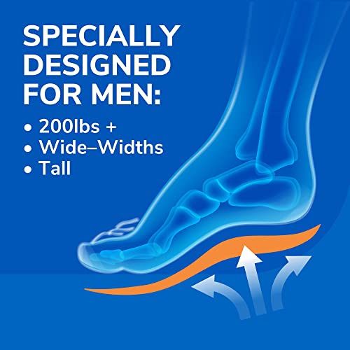 Dr. Schollâs Extra Support Insoles Superior Shock Absorption and Reinforced Arch Support for Big & Tall Men to Reduce Muscle Fatigue So You Can Stay on Your Feet Longer (for Men's 8-14) from Dr. Scholl's