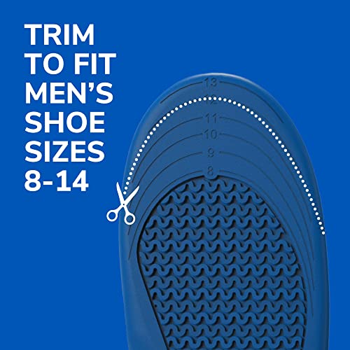 Dr. Schollâs Extra Support Insoles Superior Shock Absorption and Reinforced Arch Support for Big & Tall Men to Reduce Muscle Fatigue So You Can Stay on Your Feet Longer (for Men's 8-14) from Dr. Scholl's