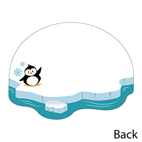 Big Dot of Happiness Arctic Polar Animals - Shaped Thank You Cards - Winter Baby Shower or Birthday Party Thank You Note Cards with Envelopes - Set of 12 by Big Dot of Happiness, LLC