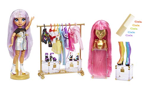 Rainbow High Fashion Studio â Includes Free Exclusive Doll with Rainbow of Fashions and 2 Sparkly Wigs to Create 300+ Looks | Clothes & Accessories | for Kids Ages 3+ from Rainbow High
