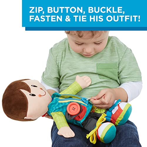 Playskool Dressy Kids Boy Activity Plush Stuffed Doll Toy for Kids and Preschoolers 2 Years and Up from Hasbro
