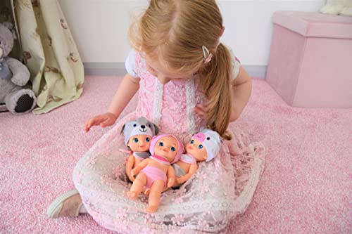 KOOKAMUNGA KIDS Little Animal Cutie Triplets Dolls - Adorable Cow, Dog and Pig Themed Outfits - Dolls to Sit, Stand and Cuddle! by KOOKAMUNGA KIDS