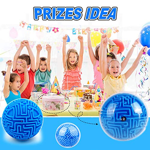 YongnKids Amaze 3D Gravity Memory Sequential Maze Ball Puzzle Toy Gifts for Kids Adults - Challenges Game Lover Tiny Balls Brain Teasers Game (Blue) from Made in China YongnKids