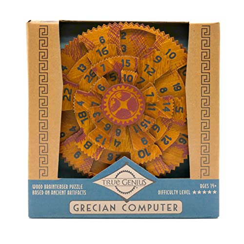 True Genius: Grecian Computer Brainteaser Puzzle, High Quality Gift for History Buffs, Brainteaser for Curious Minds, Ages 7 and up from Project Genius